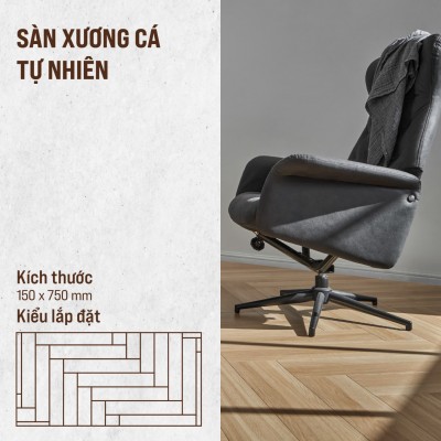 SÀN GỖ XƯƠNG CÁ KIỂU TỰ NHIÊN