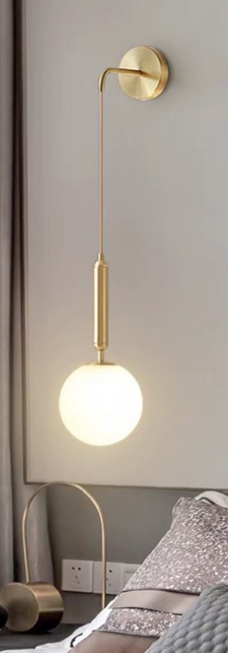 Đèn gắn tường KHÔNG KHUNG BAO, loại CÓ DÂY THẢ